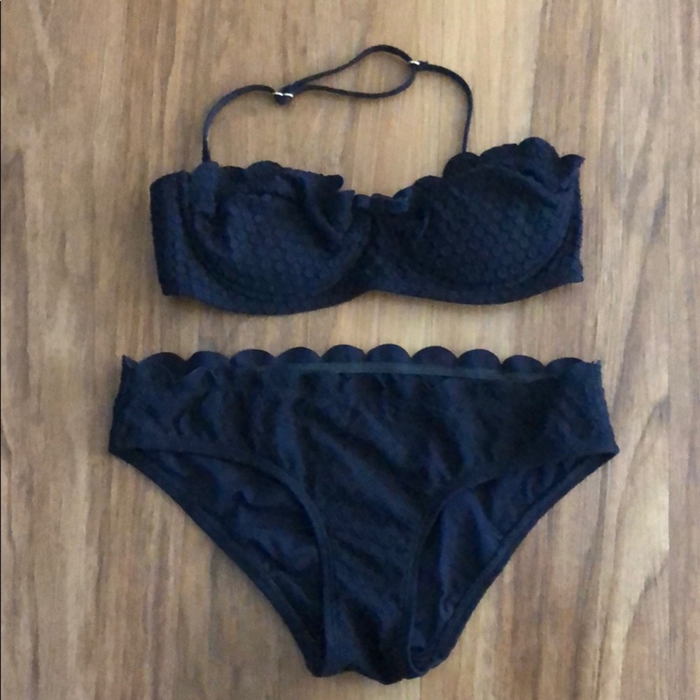 Scalloped edge Kate Spade swimsuit